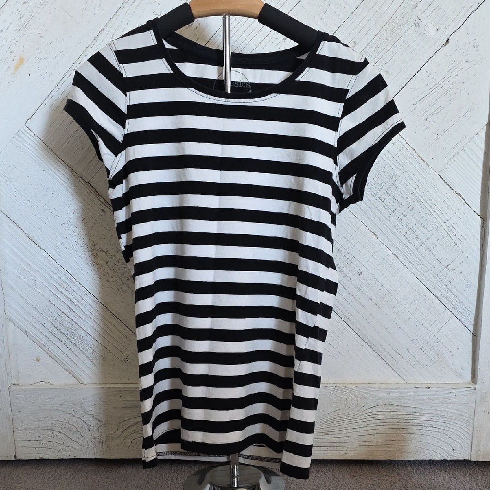Black and White Striped T-Shirt